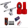 Cal 7 Longboard Flywheel 10.75" Axle Silver Truck Bearing 90mm Red Skateboard Wheels view 1