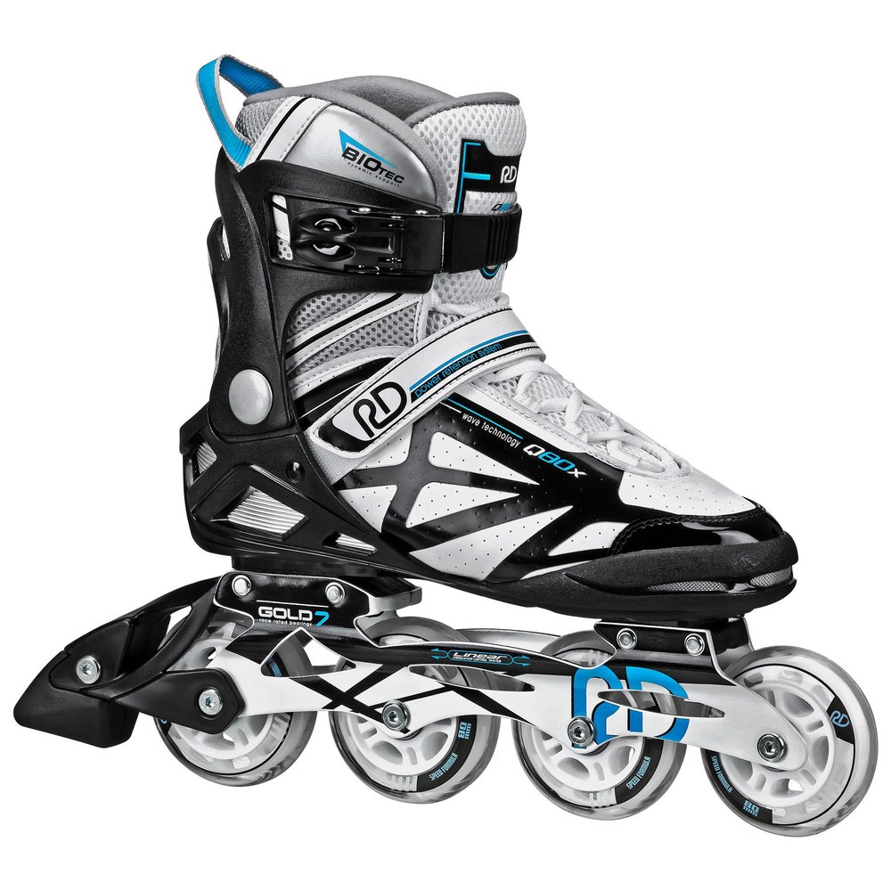 Roller Derby Aerio Q80X Womens Inline Skate, Light Gray/Black, 10