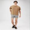 Amazon Essentials Men's Slim-Fit 5" Flat-Front Comfort Stretch Chino Shorts, Light Grey, 36 view 3