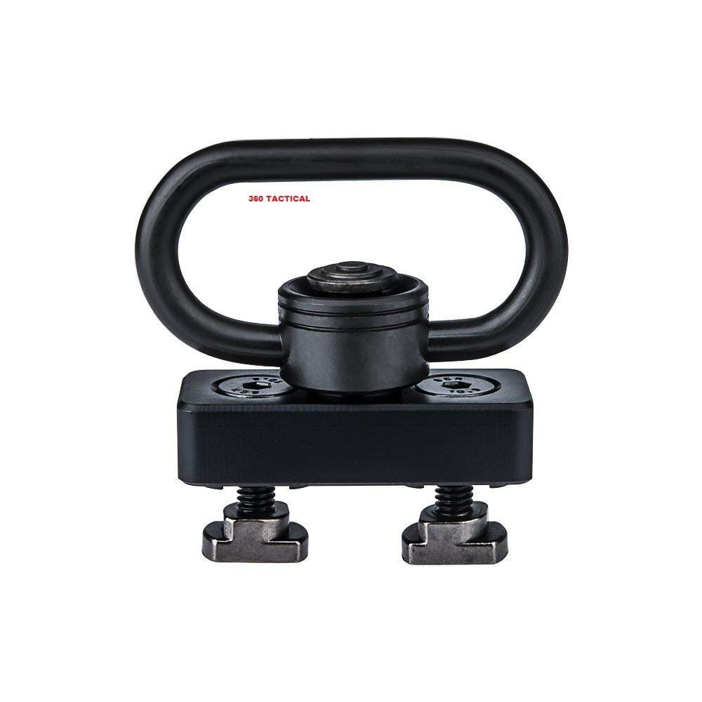 360 Tactical QD Sling Swivel Adapter Mount for M-LOK Handguard 1.25" Push Button QD Sling Swivel Adaptor