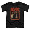 ACDC Group Distressed Unisex Toddler T Shirt for Boys and Girls Black