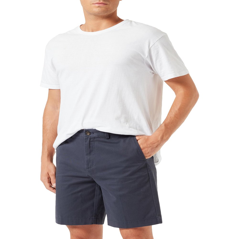 Amazon Essentials Men's Slim-Fit 9" Chino Shorts, Dark Navy, 28