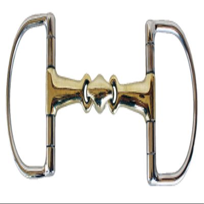 CHALLENGER English Riding Double Jointed Dee-Ring 5" Mouth Dog Bone Snaffle Horse Bit 35568