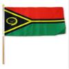 12''x18'' Wholesale Lot of 12 Vanuatu Stick Flag wood Staff - Bright Color UV Resistant - Prime Outside Garden Cave Home Decor view 1