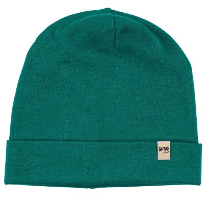 100% Merino Wool Cuff Beanie - Mens & Womens Warm Winter Hat - Watch Cap - Toque - One Size Fits Most - Emerald Green