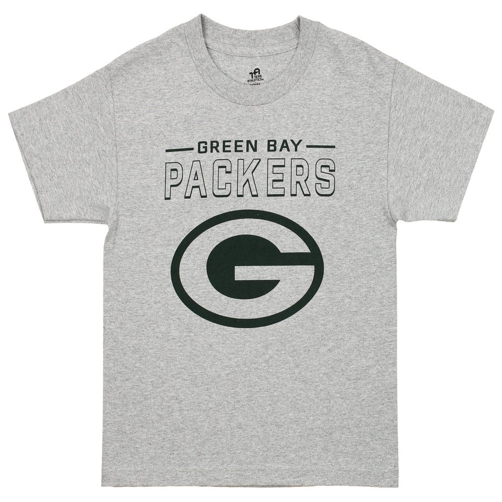 NFL Youth's Short Sleeve Fan Base Tee, Green Bay Packers X-Large (18)