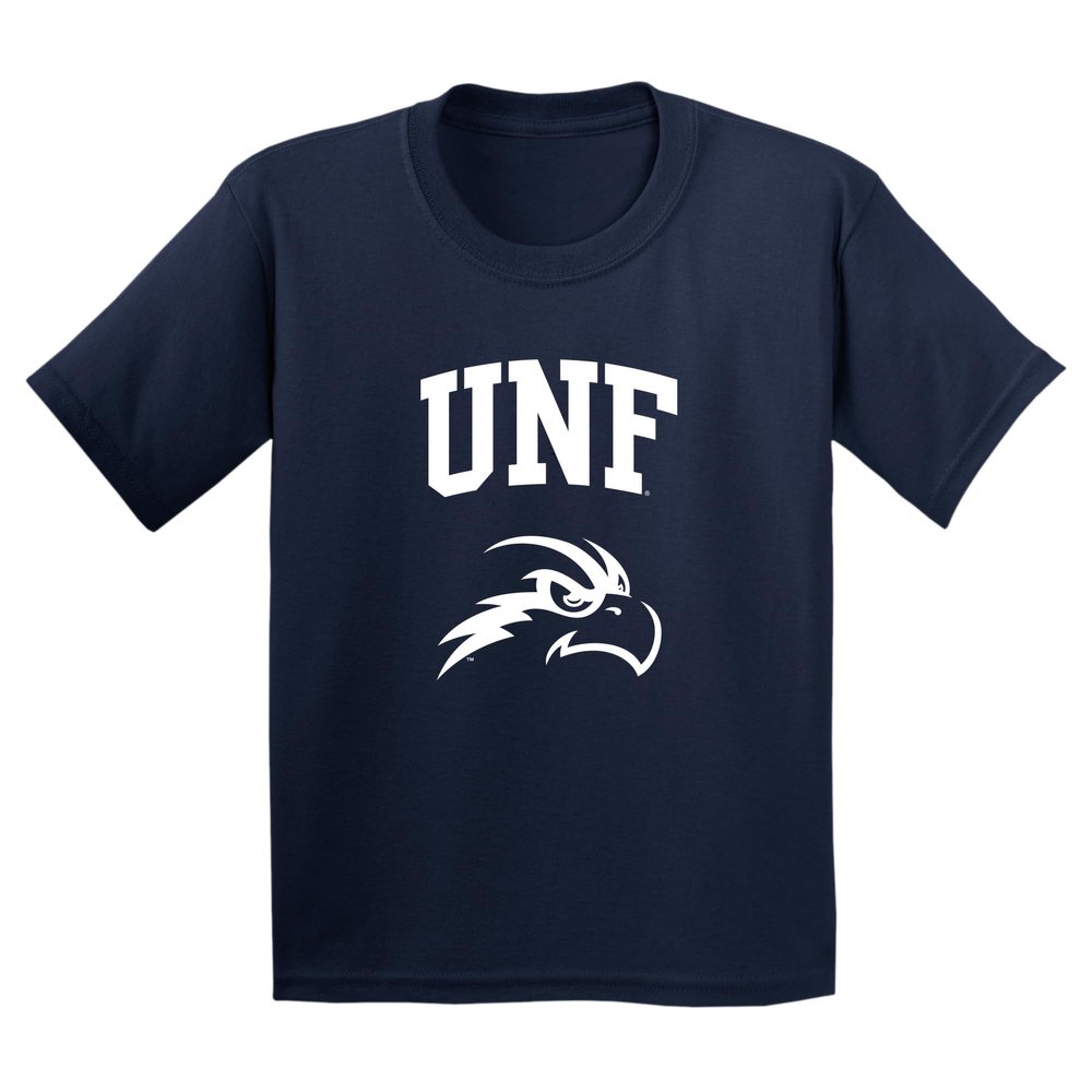 YS03 - North Florida Ospreys Arch Logo Youth T-Shirt - Medium - Navy