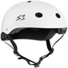 S1 Mega Lifer Helmet for Skateboarding, BMX, and Roller Skating - Extra-Large Fit for Bigger Heads - EPS Fusion Foam, CPSC & ASTM Certified - White Gloss X-Small (22.5") view 1