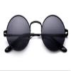 Round Glasses Hippy Vintage Retro Round Sunglasses Slim Metal Rim Frame view 1