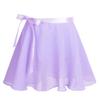 Agoky Girls Ballerina Ballet Dance Gymnastics Gym Leotard Tutu Dress Sleeveless Light Purple 3-4 view 3