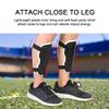 Eboxer Soccer Shin Guards for Adults Soccer Thigh Pads Breathable Soccer Football Sport Shin Guard Pad for Legs, Protective Pad for Adults Youth (1 Pair Black) view 3