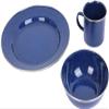 A. Blchl Durable Enamel Camping Dinner Set (Blue, 4 Sets) view 1
