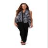 KAI Women's Chiffon Lightweight Sleeveless Tropical Stylish Beach Cover Up (L/XL, Coral Reef Black) view 1