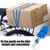 Bike Luggage Strap, Stretch Elastic Luggage Belts Bikes Rope with Hooks Outdoor Hanging Tools(Blue) view 3