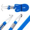 Bike Luggage Strap, Stretch Elastic Luggage Belts Bikes Rope with Hooks Outdoor Hanging Tools(Blue) view 4