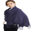 RIIQIICHY Scarfs for Women Winter Navy Pashmina Shawls and Wraps for Evening Dresses Warm Large Scarves Wedding Shawl view 1