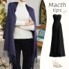 RIIQIICHY Scarfs for Women Winter Navy Pashmina Shawls and Wraps for Evening Dresses Warm Large Scarves Wedding Shawl view 2