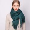 RIIQIICHY Scarfs for Women Winter Green Pashmina Shawls and Wraps for Evening Dresses Warm Large Scarves Wedding Shawl view 3