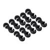 Alomejor 10pcs Brake Line Buckle Derailleur shifting Cable Tube Clasp Cross Cable Tidy Clip Guides S Hook(Black) view 1