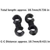 Alomejor 10pcs Brake Line Buckle Derailleur shifting Cable Tube Clasp Cross Cable Tidy Clip Guides S Hook(Black) view 2