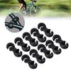 Alomejor 10pcs Brake Line Buckle Derailleur shifting Cable Tube Clasp Cross Cable Tidy Clip Guides S Hook(Black) view 4