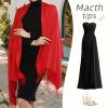 RIIQIICHY Scarfs for Women Winter Red Pashmina Shawls and Wraps for Evening Dresses Warm Large Scarves Wedding Shawl view 2