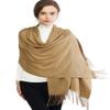 RIIQIICHY Scarfs for Women Winter Camel Pashmina Shawls and Wraps for Evening Dresses Warm Large Scarves Wedding Shawl view 1