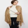 RIIQIICHY Scarfs for Women Winter Camel Pashmina Shawls and Wraps for Evening Dresses Warm Large Scarves Wedding Shawl view 4