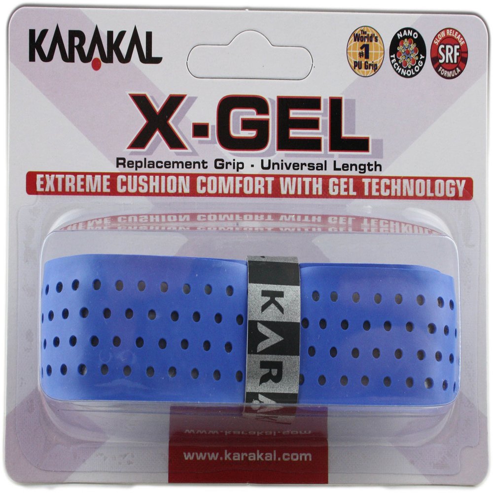 Karakal X-Gel Gel Replacement Grip - Blue - Tennis - Squash - Badminton