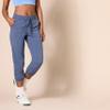 Amazon Essentials Women's Studio Woven Stretch Crop Jogger Pant, Nightshadow Blue, Medium view 3