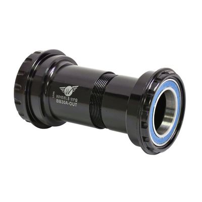 Wheels Manufacturing BB30A Frame to Hollowtech II Spindle Outboard Thread Together Bottom Bracket, Black