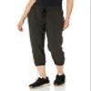 Amazon Essentials Women's Active Performance Stretch Woven 23.5" Inseam Crop Jogger Pant, Black  Original, Small view 1