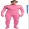 Full Bodysuit With Zipper Helper Unisex Adult Costume Without Hood Spandex Stretch Zentai Unitard Body Suit (Small, Pink) view 1