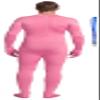 Full Bodysuit With Zipper Helper Unisex Adult Costume Without Hood Spandex Stretch Zentai Unitard Body Suit (Small, Pink) view 2