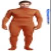 Full Bodysuit With Zipper Helper Unisex Adult Costume Without Hood Spandex Stretch Zentai Unitard Body Suit (Small, Brown) view 1
