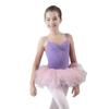 116243509 Kids Ballet Leotards With Tutu Dress Girls Cute Dance Leotard (S 120, Light Purple+Pink) view 1