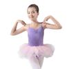 116243509 Kids Ballet Leotards With Tutu Dress Girls Cute Dance Leotard (S 120, Light Purple+Pink) view 3