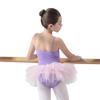 116243509 Kids Ballet Leotards With Tutu Dress Girls Cute Dance Leotard (S 120, Light Purple+Pink) view 4