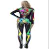 URVIP Women Halloween Skeleton Costume Stretch Skinny Catsuit Jumpsuit Bodysuit Color-BAX-014 XL view 2