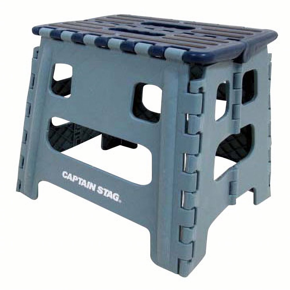 Captain Stag UW-1508 Step Stool Folding Step M Size Blue