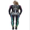 URVIP Women Halloween Skeleton Costume Stretch Skinny Catsuit Jumpsuit Bodysuit Color-BAX-015 XL view 2