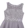 Agoky Kids Girls Sequined Sleeveless Flower Girl Dress Wedding Bridesmaid Party Dresses Gray 8 view 3