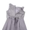 Agoky Kids Girls Sequined Sleeveless Flower Girl Dress Wedding Bridesmaid Party Dresses Gray 8 view 4
