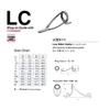 Fuji T-LCSG Size 5.5 Rod Guide Titanium Frame SIC x 1 Piece (0895) view 2
