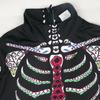 URVIP Women Halloween Skeleton Costume Stretch Skinny Catsuit Jumpsuit Bodysuit Color-BAX-015 M view 4