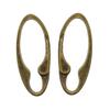 Baoblaze 2 Pieces Antique Bronze Vintage Alloy Oval Push Gate Spring Carabiner Snap Hook Backpack Pocket Hanging Key Holder Car Key Chain Key Rings for Outdoor Hiking Camping view 2