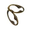Baoblaze 2 Pieces Antique Bronze Vintage Alloy Oval Push Gate Spring Carabiner Snap Hook Backpack Pocket Hanging Key Holder Car Key Chain Key Rings for Outdoor Hiking Camping view 4