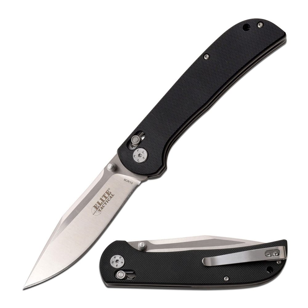 Elite Tactical Manual Folding Knife - ET-1028BK