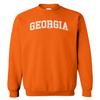 Georgia - State School University Sports Unisex Crewneck Sweatshirt (Orange, Small) view 1