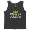 0049. It's is My Birthday Gift Queens are Born in August 20th 30th 40th 50th Men's Tank Top (Charcoal, Medium) view 1
